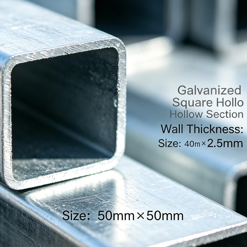 Galvanized Square cavum sectionem